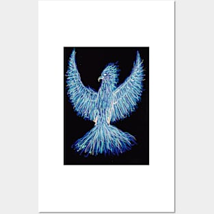 Blue Phoenix Posters and Art